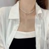 18K CC Pearls Choker Necklace