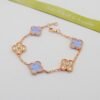 18K Vintage Alhambra Purple Diamonds Bracelet