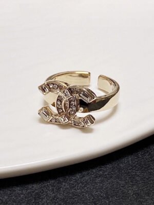 18K CC Crystals Ring
