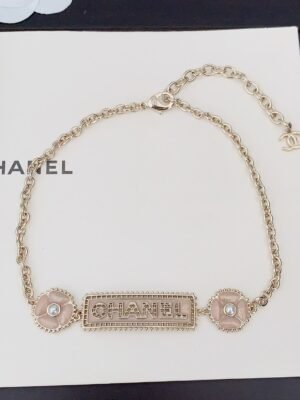 18K CC Resin Diamonds Necklace