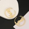18K Saint Monogram Earrings