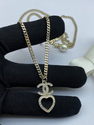 18K CC Heart Chain Necklace
