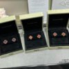 18K Vintage Alhambra Carnelian Earrings