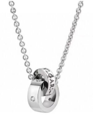 18K BV Two Rings Necklace