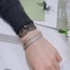 18K White Gold Perl¨¦e Diamonds One Row Bracelet