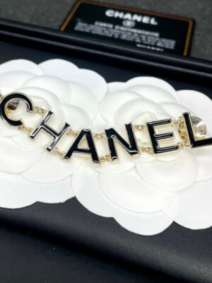 18K CC Letter Brooch