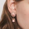 18K Double G Pearl Earrings