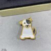 18K Lucky Animals Dog Clip Brooch