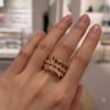 18K CD Archi Bar en Corolle Bague Ring