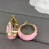 18K Coeur Pink Earrings