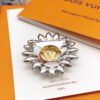 18K Louis Sunflower Brooch