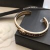 18K CC Crystal Open Cuff Bracelet