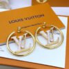 18k Louis Louise Hoop Pearls Earrings