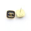 18K CC Square Resin Earrings