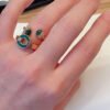 18K BV Malachite Ring