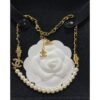 18K CC Pearl Chain Necklace