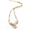 18K CC Flowers Diamonds Necklace