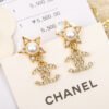 18K CC Star Crystals Earrings