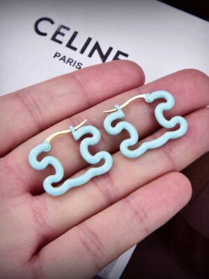 18K Triomphe Color Resin Earrings