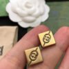18K Double G Cube Earrings