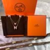 18K Mini Pop H Pink Necklace