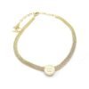 18K CC Choker Chain Necklace