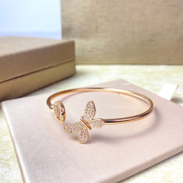 18K Double G Flora Bangle Diamond Bracelet