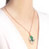 18K BV Serpenti Malachite Necklace