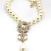 18K CC Pearls Chain Choker Necklace
