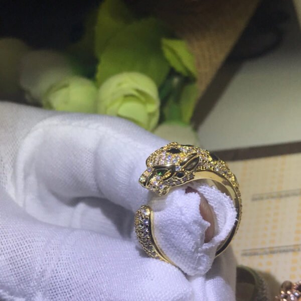 18K Panth¨¨re De Diamond Ring