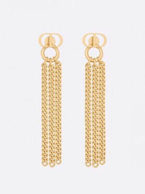 18K CD 30 Montaigne Chain Earrings