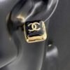 18K Square CC Earrings