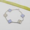 18K Vintage Alhambra Purple Diamonds Bracelet