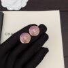 18K CC Pink Crystals Earrings