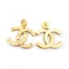 18K CC Drop Pendant Earrings