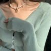 18K CC Pearl Chain Necklace