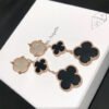 18K Magic Alhambra Three Pearls Motifs Earrings