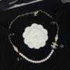 18K CC Crystals Choker Necklace