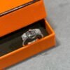 18K Collier De Chien Lock Diamonds H Ring