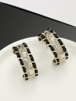 18K CC Strass Earrings