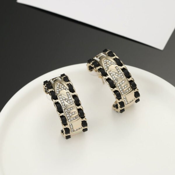 18K CC Strass Earrings