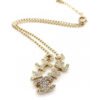 18K CC Script Diamonds Necklace