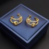18K Triomphe Heart Earrings