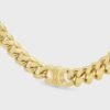 18K Triomphe Gourmette Chain Necklace