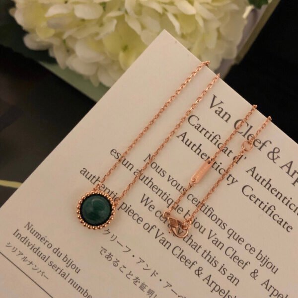 18K Perl¨¦e couleurs Malachite Necklace