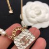 18K CC Pearls Bag Pendant Necklace