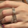 18K Kelly Gavroche Double H Ring