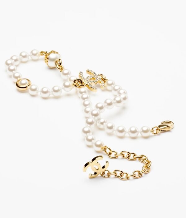 18K CC Pearl Chain Necklace