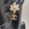 18K CC Camellia Pendant Earrings