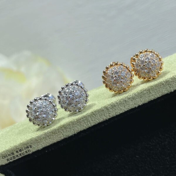 18K Perl¨¦e Diamonds Earrings